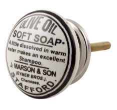 Olive Oil Ceramic Flat Drawer Knob 